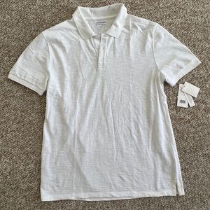 Vince White Heathered Polo